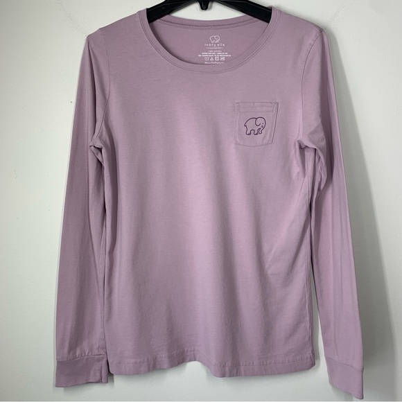 Ivory Ella Nightshade Frosted Paisley
Long-Sleeve Tee Size Medium - Picture 3 of 10